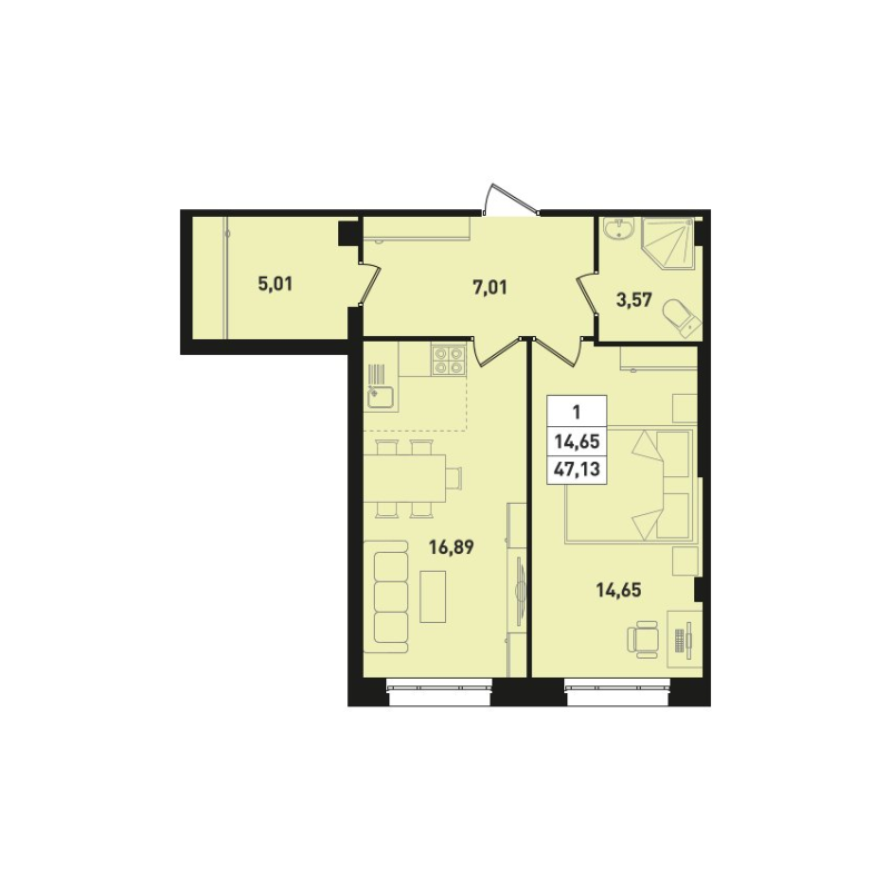 Продажа 1-комн квартиры в новостройке Мурино п., Шоссе в Лаврики ул.,  к. 4.1