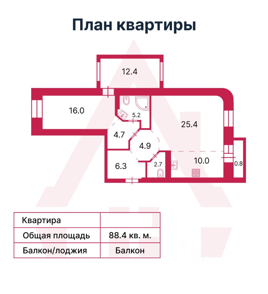 Продажа 2-комн квартиры на вторичном рынке Кондратьевский проспект, 62К3
