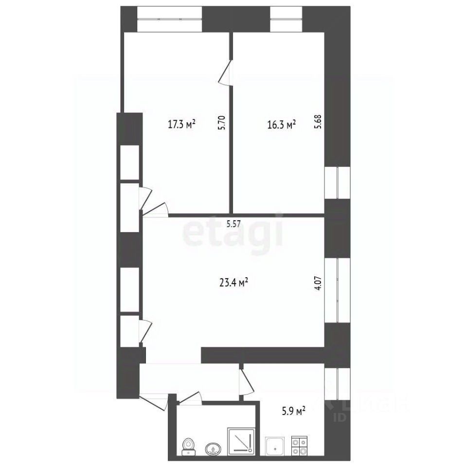Продажа 3-комн квартиры на вторичном рынке Большая Серпуховская улица, 31К3