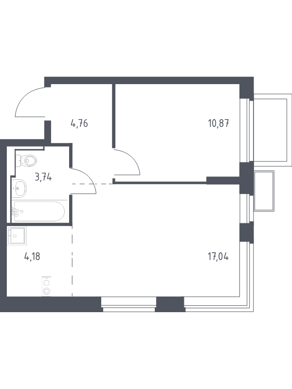 Продажа 1-комн квартиры в новостройке Горки Ленинские пгт, Каширское ш.,  к. 17