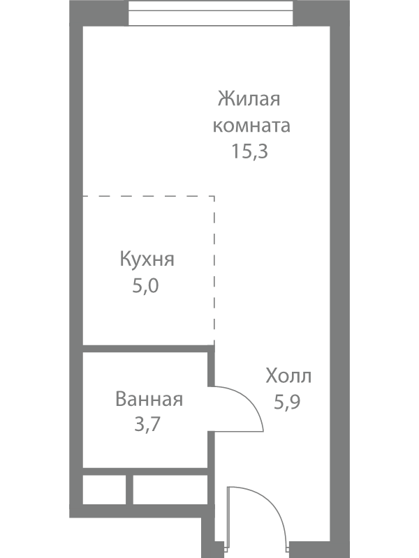 Продажа студии Москва г., Сколковское ш.,  к. 4