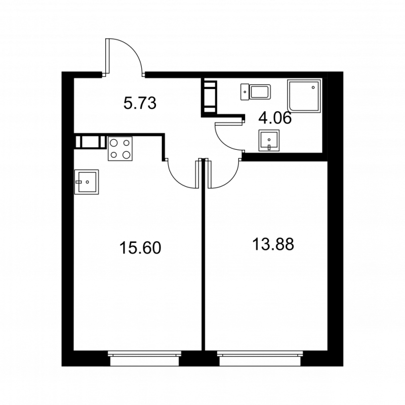 Продажа 1-комн квартиры в новостройке Колпино г., Загородная ул.,  к. A