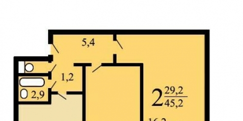 2-комн квартира улица Говорова,  д. 1