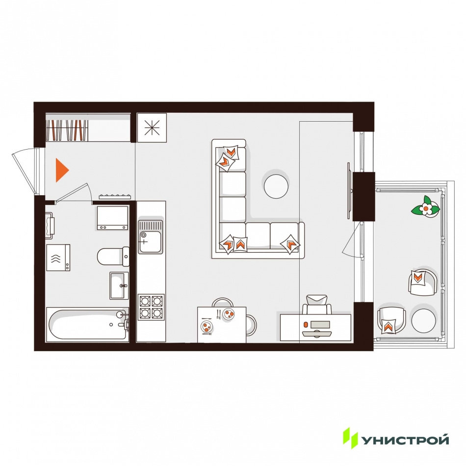 Продажа 1-комн квартиры в новостройке Сестрорецк, Приморское ш