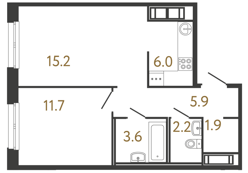 Продажа 1-комн квартиры в новостройке Санкт-Петербург г., Обводного кан. наб.,  к. 1