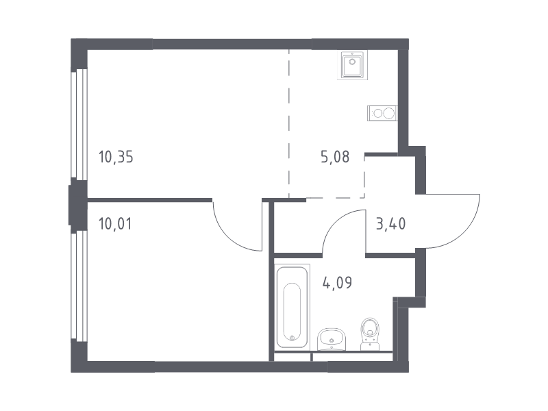 Продажа 1-комн квартиры в новостройке Королёв г., Тихонравова ул.,  к. 1