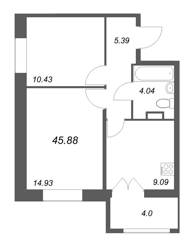 Продажа 2-комн квартиры в новостройке Скотное д., Рождественская ул.,  к. 1