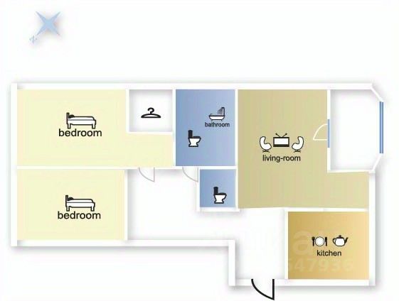 Аренда 3-комн квартиры на вторичном рынке улица Шаболовка, 10к1
