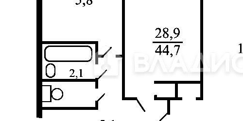 2-комн квартира Петрозаводская улица, 5К3