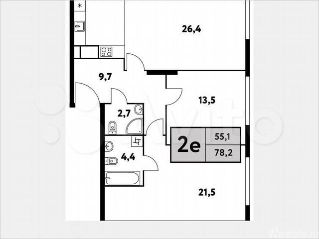 Продажа 2-комн квартиры в новостройке Фестивальная улица,  д. 15 к3