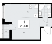 Продать Квартиры в новостройке Марушкинское пос., Боровское ш.   3.3