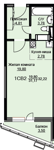 Продажа студии Щёлково г., Новая Фабрика ул.,  к. 6