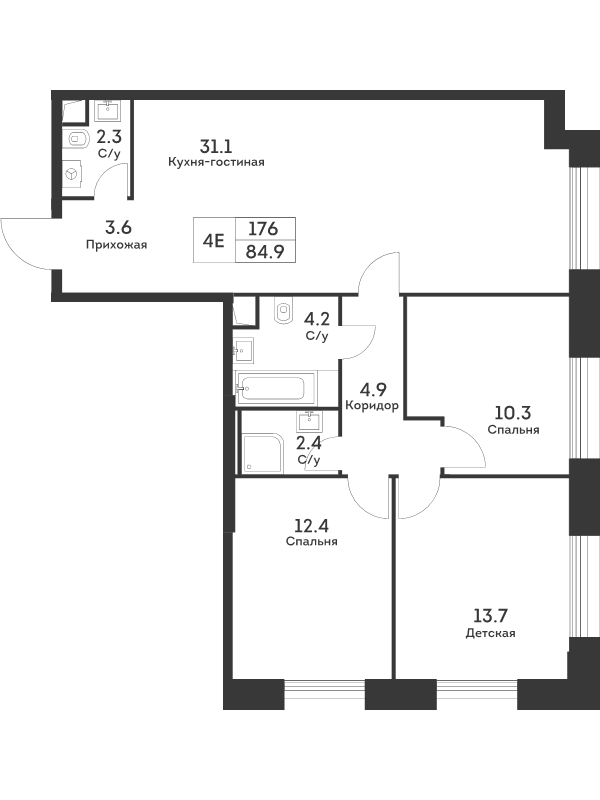 Продажа 3-комн квартиры в новостройке Москва г., Обручева ул.,  к. 6