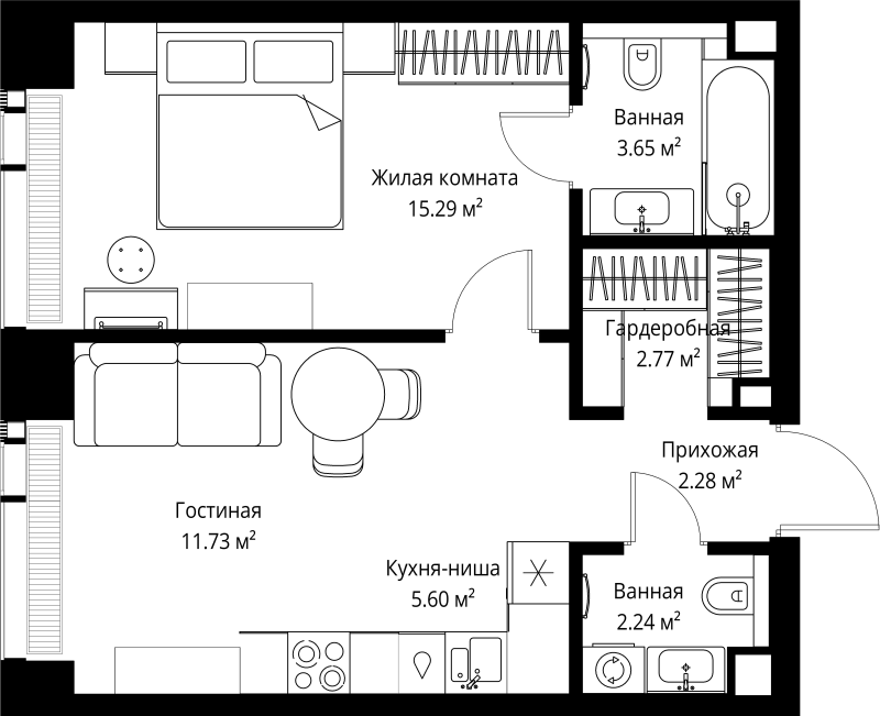 Продажа 1-комн квартиры в новостройке Москва г., Верейская ул.,  к. 3