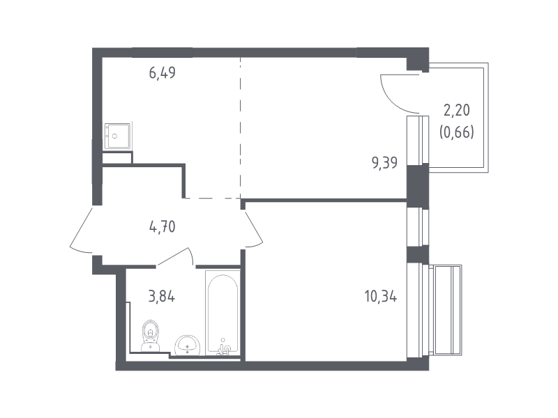 Продажа 1-комн квартиры в новостройке Лайково с., Лесная ул.,  к. 55