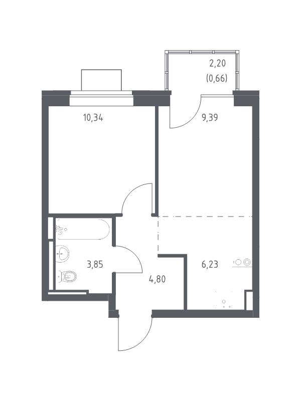Продажа 1-комн квартиры в новостройке Богданиха д., Красная Слобода ул.,  к. 7.1