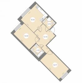 Продажа 2-комн квартиры в новостройке ул. Маршала Захарова, дом 10, строение 1