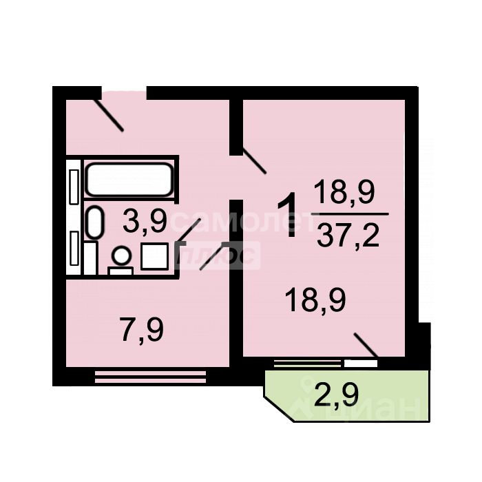 Продажа 1-комн квартиры на вторичном рынке Воронежская улица, 9