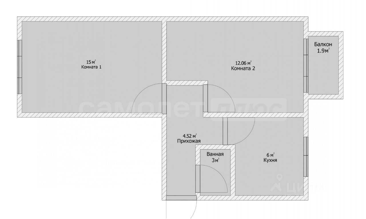 Продажа 2-комн квартиры на вторичном рынке пос. Молодежный, 11