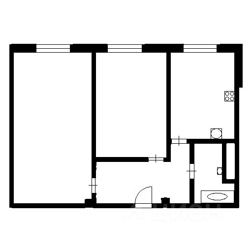 Аренда 2-комн квартиры на вторичном рынке Кудрово г., улица Ленинградская, 7