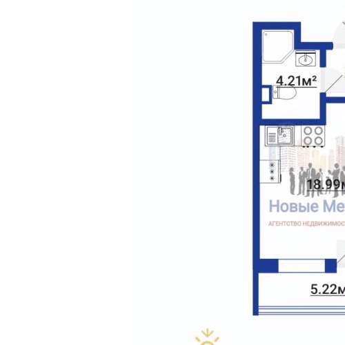 Студия проспект Авиаконструкторов, 67к1