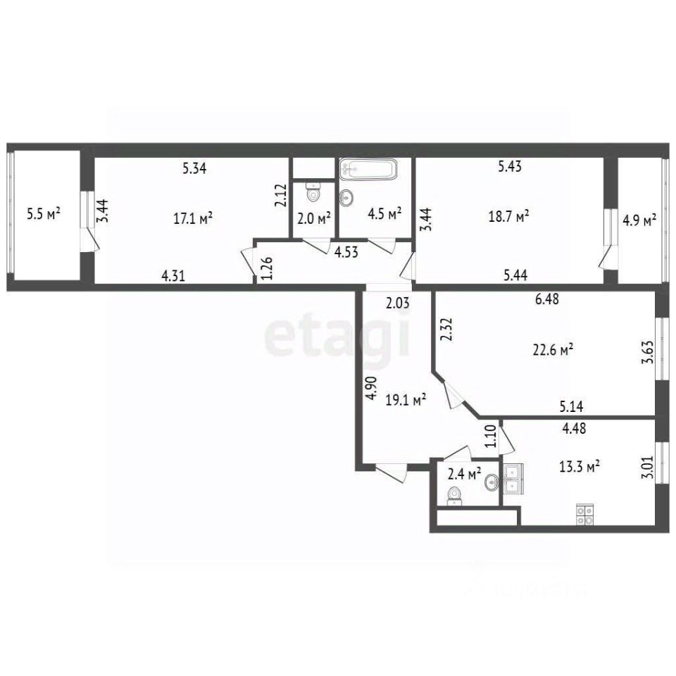 Продажа 3-комн квартиры на вторичном рынке Приморский проспект, 137к1