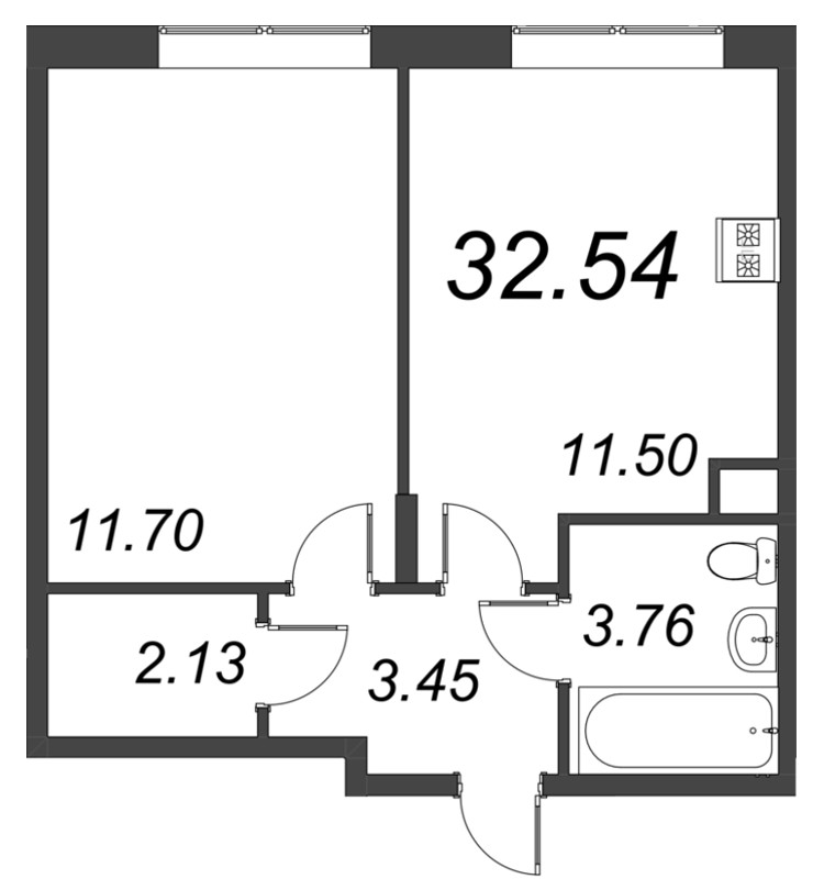 Продажа 1-комн квартиры в новостройке Сертолово г., Дмитрия Кожемякина ул.,  к. 2