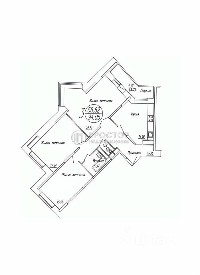 Продажа 3-комн квартиры на вторичном рынке Южный мкр, Котельники,  д. 8
