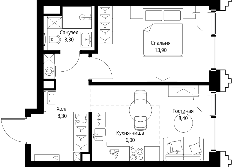 Продажа 1-комн квартиры в новостройке Москва г., Верейская ул.,  к. SET.1.2