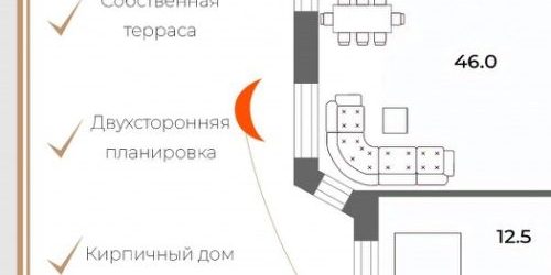 3-комн квартира Вербная улица, 10к1