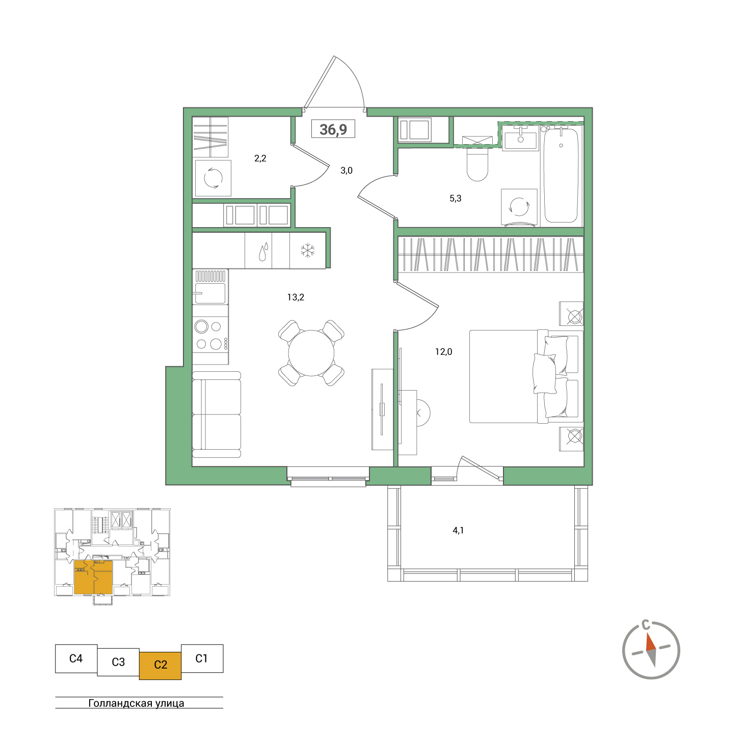 Продать Квартиры в новостройке Янино-1, массив 