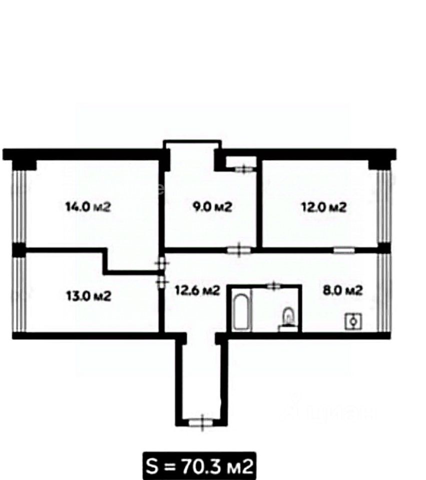 Продажа 3-комн квартиры на вторичном рынке Ленинский проспект, 102