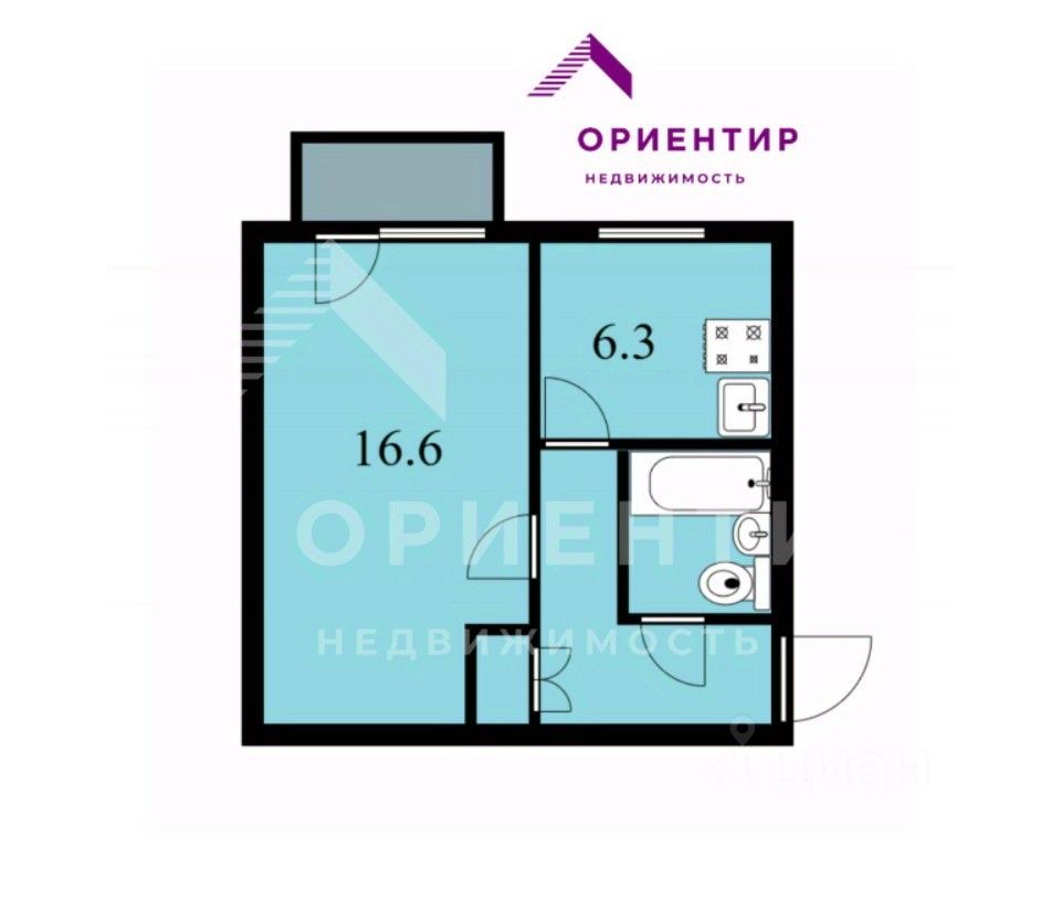Продажа 1-комн квартиры на вторичном рынке улица Карпинского, 26