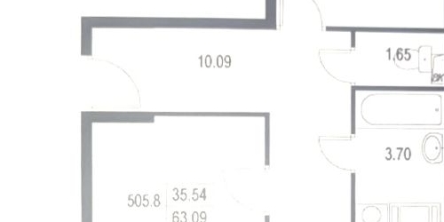 2-комн квартира проспект Ветеранов, 169к6