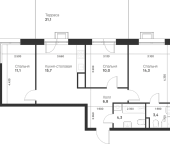 Продать Квартиры в новостройке Газопровод п., Разведчика Дейча ул.   Aurora