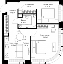 Продажа 2-комн квартиры в новостройке Москва г., Верейская ул., к. 1 Продажа 2-комн квартиры в новостройке Москва г., Верейская ул., к. 1