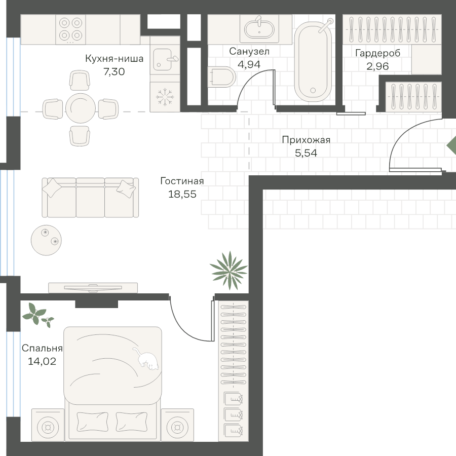 Продажа 1-комн квартиры в новостройке Москва г., Кржижановского ул.,  к. 8