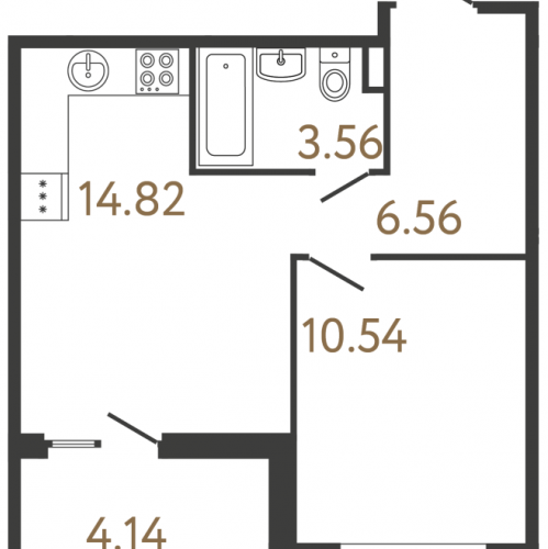 1-комн квартира Санкт-Петербург г., Парашютная ул.,  к. 3