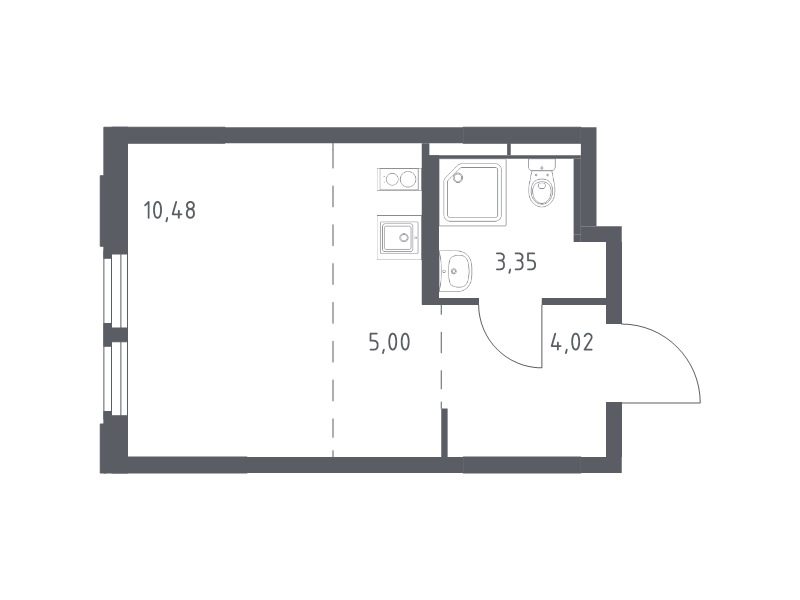 Продажа студии Королёв г., Тихонравова ул.,  к. 1