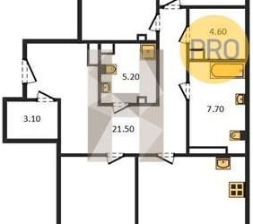 3-комн квартира улица Гастелло, 7