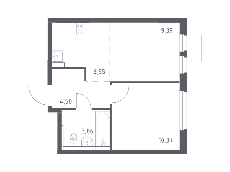 Продажа 1-комн квартиры в новостройке Мытищи г., 1-й Стрелковый пер.,  к. 5
