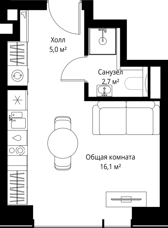 Продажа студии Москва г., Верейская ул.,  к. 1.3