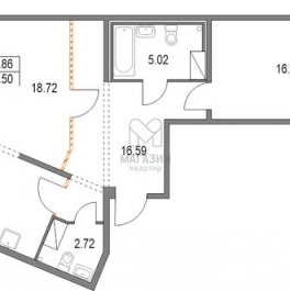Продажа 2-комн квартиры на вторичном рынке Коломяжский пр-кт,  д. 11 с1