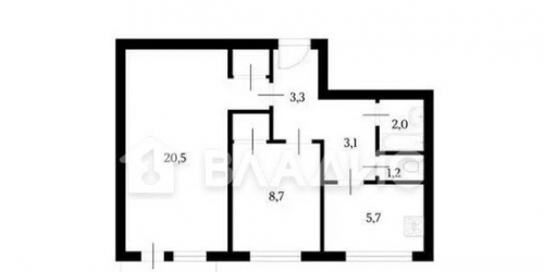 2-комн квартира ул Зои и Александра Космодемьянских,  д. 7,  к. 4
