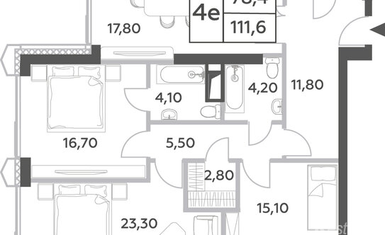 Продажа 4-комн квартиры на вторичном рынке проспект Генерала Дорохова,  д. вл1 к3