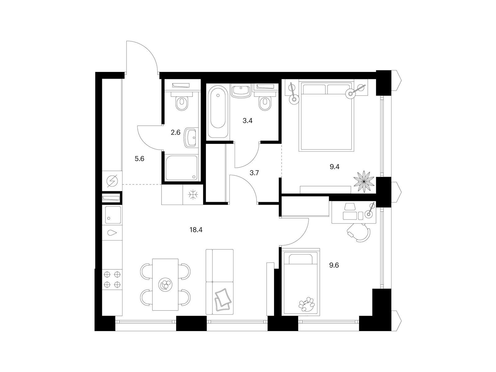 Продать Квартиры в новостройке Бусиновский Парк, корп. 22.4   