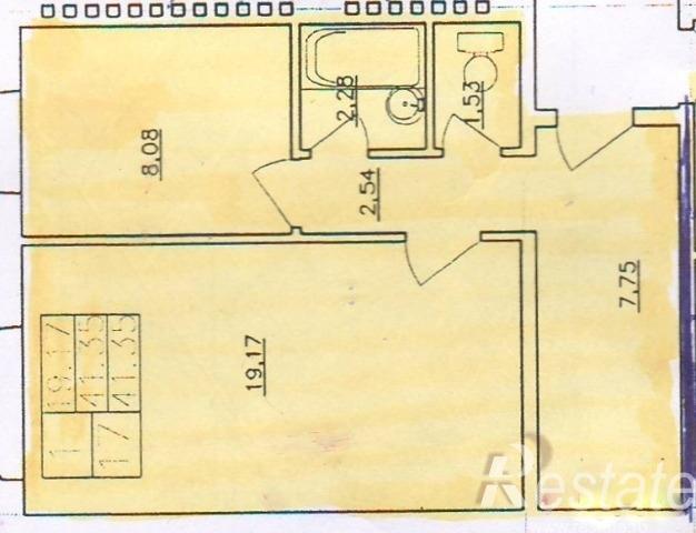 Продажа 1-комн квартиры на вторичном рынке угол между Рябово пгт и Рябово пгт, Рычина ул,  д. 13