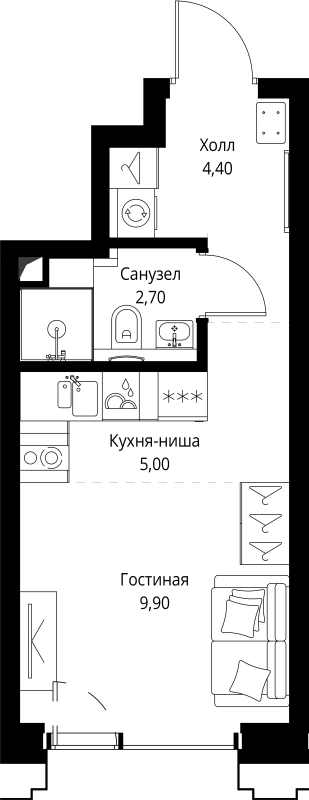 Продажа студии Москва г., Верейская ул.,  к. SET.1.3