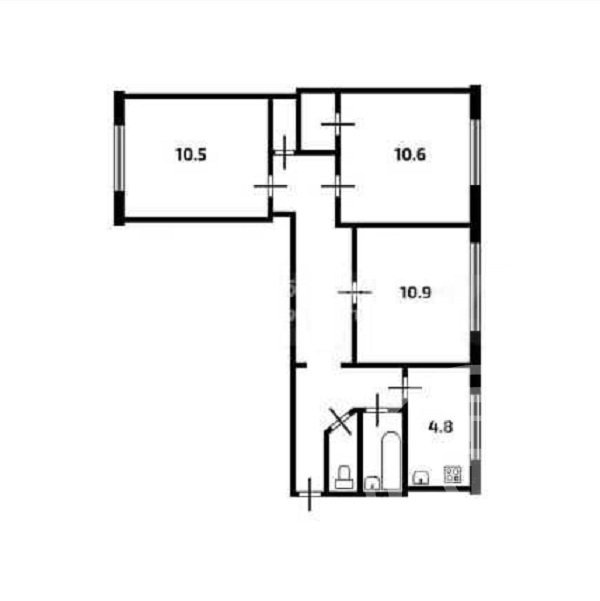 Продажа 3-комн квартиры на вторичном рынке Колпино г., Коммуны пл.,  д. 5