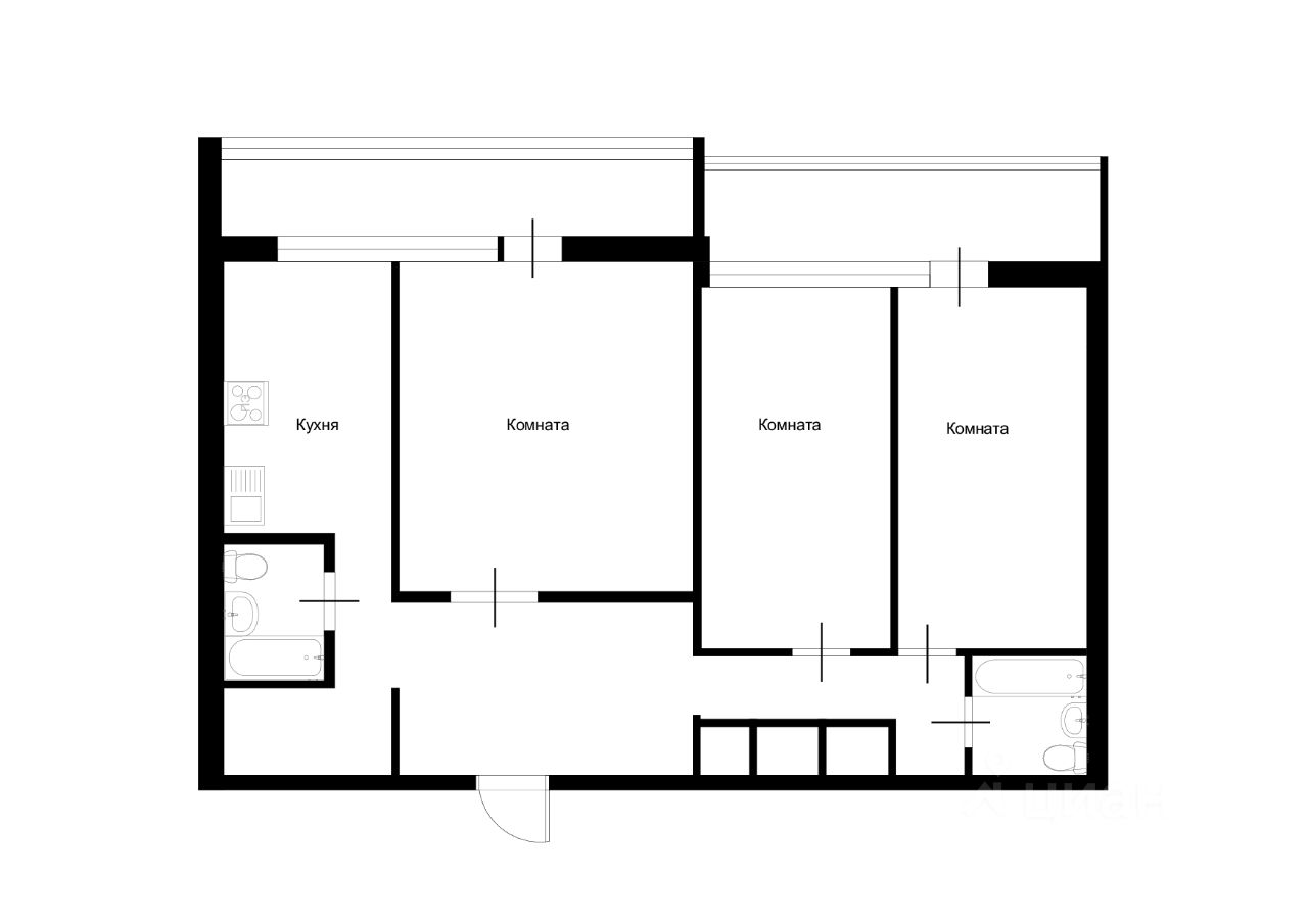 Продажа 3-комн квартиры на вторичном рынке Неманский проезд, 13К1